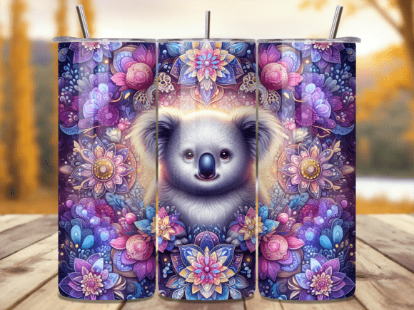 Boho Floral Koala Mandala Tumbler Wraps Review