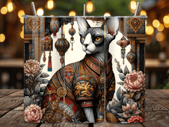Boho Sphynx Cat Ornament Tumbler Wraps Review