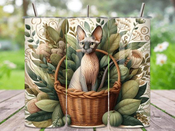 Cat Basket Botanical 20oz Tumbler Wrap Review