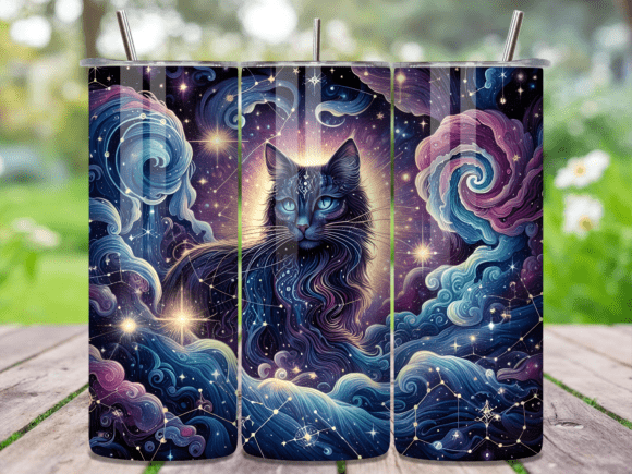 Celestial Nebula Cat Tumbler Wrap Review