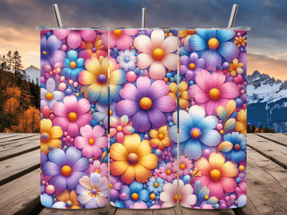 Colorful Spring Floral Tumbler Wraps Review