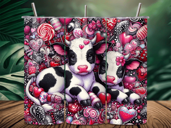 Coquette Pink Cow Valentine Tumbler Wrap Review