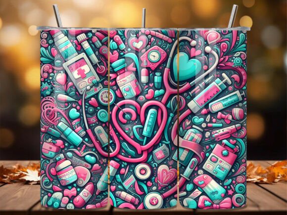 Doodle Stethoscope Nurse Tumbler Wrap Review