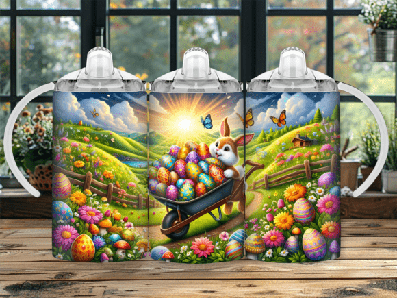 Easter Egg Bunny Sippy Cup Kids Tumbler Review