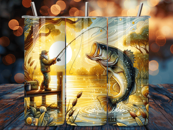 Fishing Sunset Old Man Tumbler Wraps Review