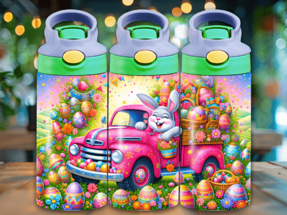 Garden Easter Flip Top Kids Tumbler Wraps Review