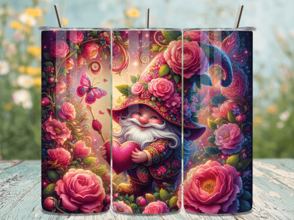 Garden Rose Gnome Valentine Tumbler Wraps Review