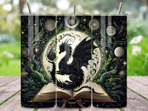 Gothic Moon Dark Dragon Tumbler Wraps Review