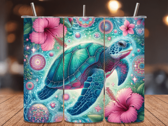 Hibiscus Flower Sea Turtle Tumbler Wrap Review