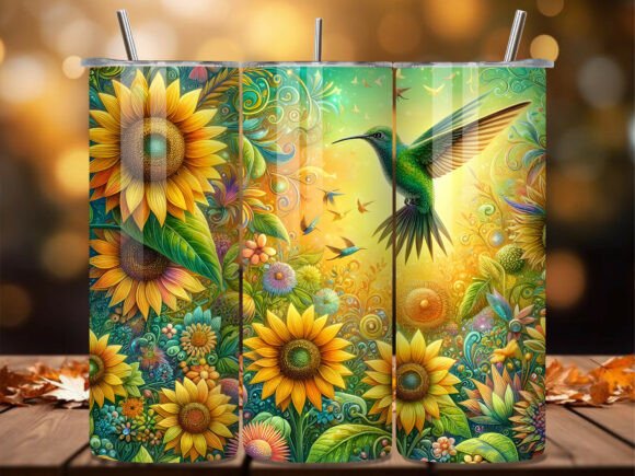 Hummingbird Sunflower Garden Tumbler Wraps Review