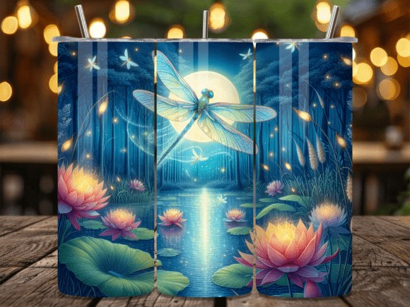 Moonlight Lotus Dragonfly Tumbler Wraps Review
