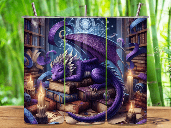 Purple Wizard Dragon Books Tumbler Wraps Review
