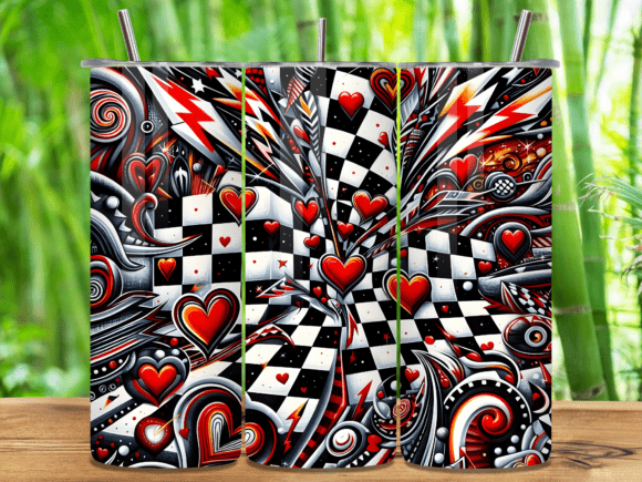 Racing Flag Hearts Pattern Tumbler Wrap Review