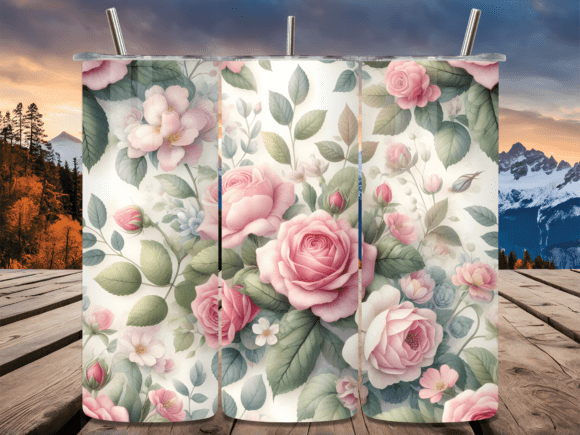 Soft Pink Roses Tumbler Wraps Review