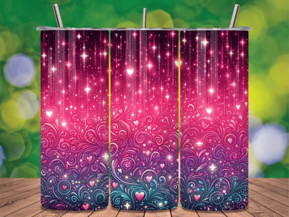 Sparkle Hearts Magic Glow Tumbler Wraps Review