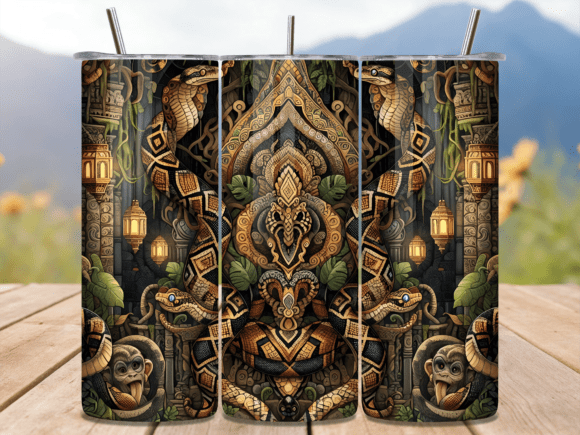 Tribal Totem Jungle Snake Tumbler Wrap Review