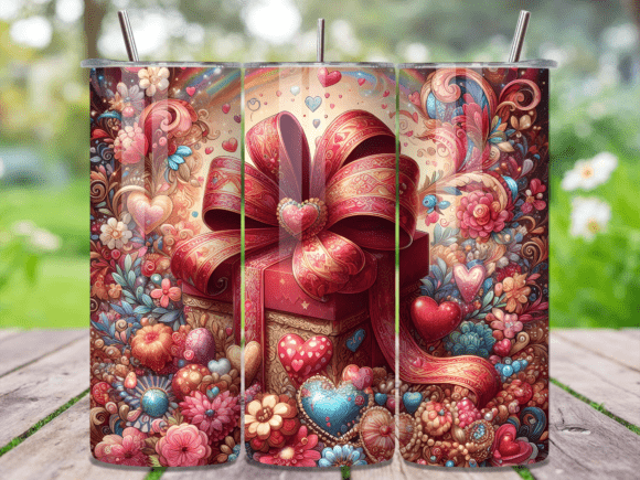 Valentine Gift Box Heart Tumbler Wrap Review
