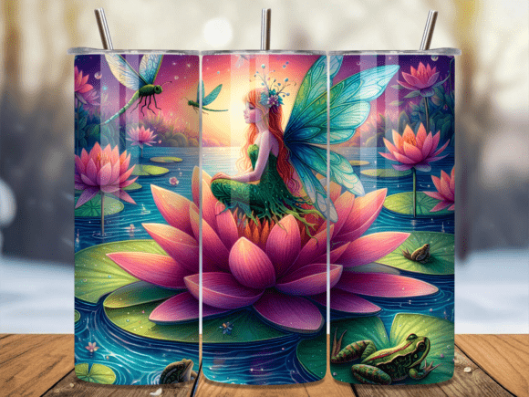 Water Lily Pond Sun Fairy Tumbler Wraps Review