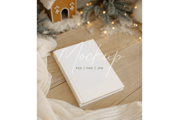 Winter Book Mockup on Wooden Table Review